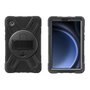 4smarts Funda Rugged Case Grip resistente a caídas con soporte para Samsung Galaxy Tab A9 de 22.1 cm (8.7 pulgadas) - Negro