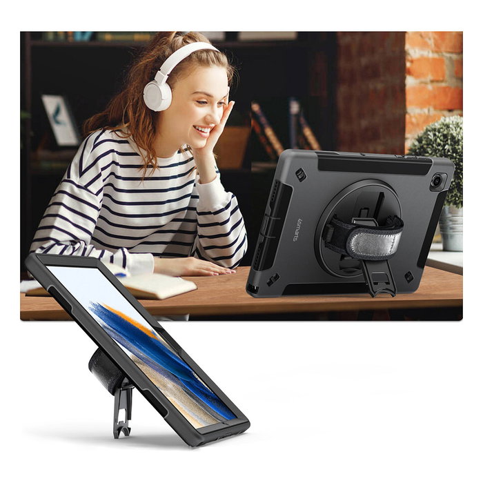4smarts Funda Rugged Case Grip resistente a caídas con soporte para Samsung Galaxy Tab A9 de 22.1 cm (8.7 pulgadas) - Negro 4smarts Funda Rugged Case Grip resistente a caídas con soporte para Samsung Galaxy Tab A9 de 22.1 cm (8.7 pulgadas) - Negro