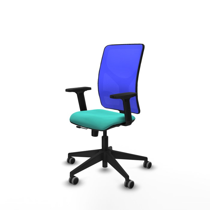 PIQUERAS Y CRESPO Silla de oficina Motilla con mecanismo Sincro/Traslack, Turquesa y Azul PIQUERAS Y CRESPO Silla de oficina Motilla con mecanismo Sincro/Traslack, Turquesa y Azul