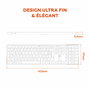 Teclado Mobility Lab KMP2000W Blanco