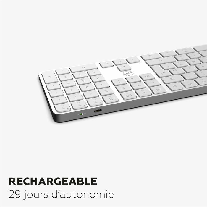 Teclado Mobility Lab KMP2000W Blanco