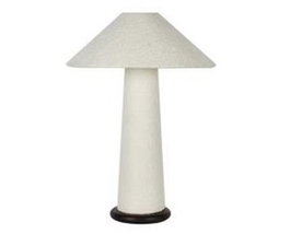 DKD Home Decor Lámpara de Sobremesa Metal y Poliéster Bucle Blanco y Negro