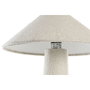 DKD Home Decor Lámpara de Sobremesa Metal y Poliéster Bucle Blanco y Negro