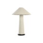DKD Home Decor Lámpara de Sobremesa Metal y Poliéster Bucle Blanco y Negro
