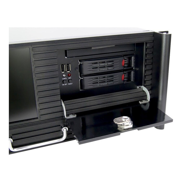 Inter-Tech IPC 4U 4452-TFT con Monitor, Teclado y Ratón