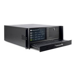 Inter-Tech IPC 4U 4452-TFT con Monitor, Teclado y Ratón