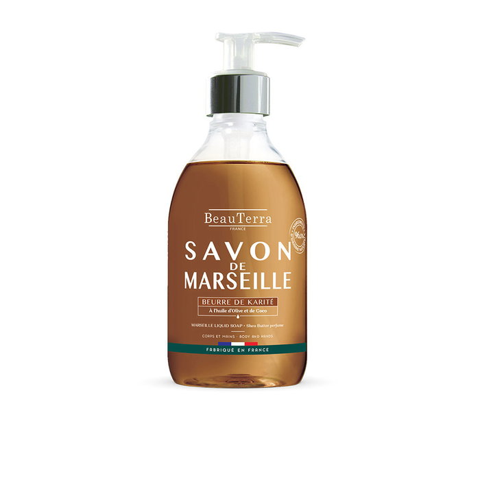 Beauterra Marseille Jabón Karité 300 ml Gel de Baño Aceite de Oliva Pieles Sensibles Cruelty Free Beauterra Marseille Jabón Karité 300 ml Gel de Baño Aceite de Oliva Pieles Sensibles Cruelty Free