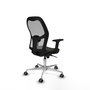 PIQUERAS Y CRESPO Silla de oficina Jorquera con mecanismo Sincro, Negro/Gris