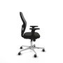 PIQUERAS Y CRESPO Silla de oficina Jorquera con mecanismo Sincro, Negro/Gris