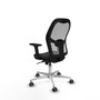 PIQUERAS Y CRESPO Silla de oficina Jorquera con mecanismo Sincro, Negro/Gris