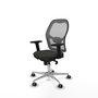 PIQUERAS Y CRESPO Silla de oficina Jorquera con mecanismo Sincro, Negro/Gris