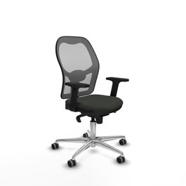 PIQUERAS Y CRESPO Silla de oficina Jorquera con mecanismo Sincro, Negro/Gris