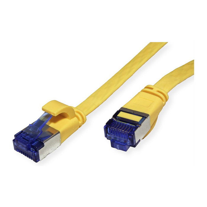 VALUE Patchkabel Cat.6A FTP extra plano Amarillo 1 m