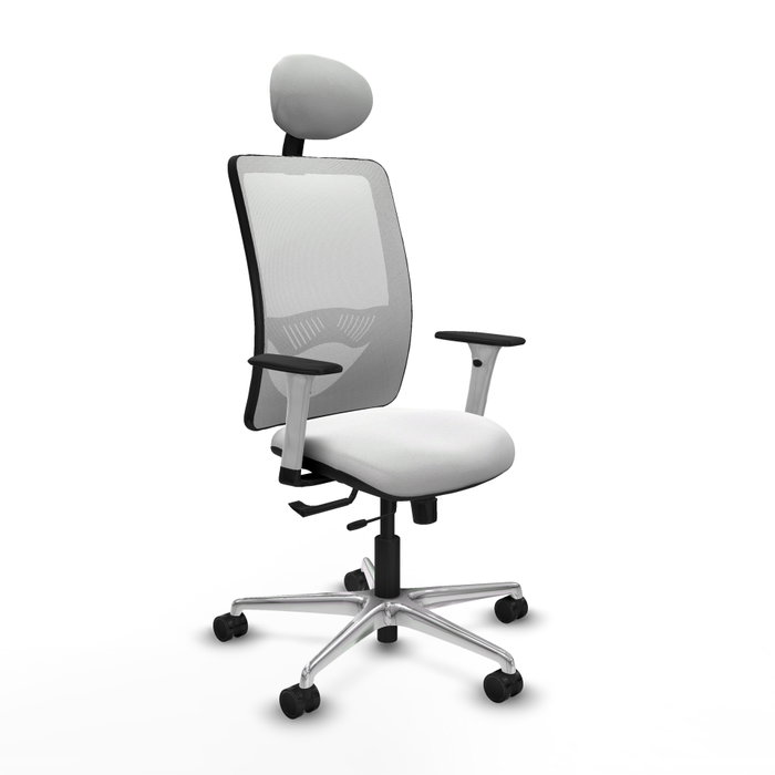 PIQUERAS Y CRESPO Silla de oficina Zulema con mecanismo Sincro/Traslack y cabecero fijo, color blanco PIQUERAS Y CRESPO Silla de oficina Zulema con mecanismo Sincro/Traslack y cabecero fijo, color blanco