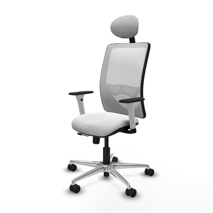 PIQUERAS Y CRESPO Silla de oficina Zulema con mecanismo Sincro/Traslack y cabecero fijo, color blanco PIQUERAS Y CRESPO Silla de oficina Zulema con mecanismo Sincro/Traslack y cabecero fijo, color blanco