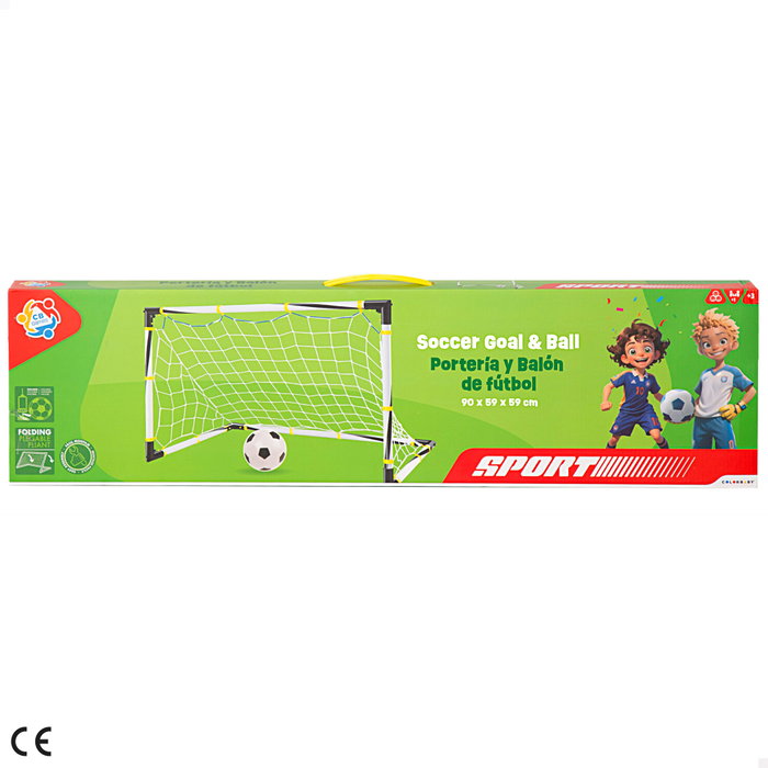 CB Toys Portería de fútbol plegable con balón CB Toys Portería de fútbol plegable con balón