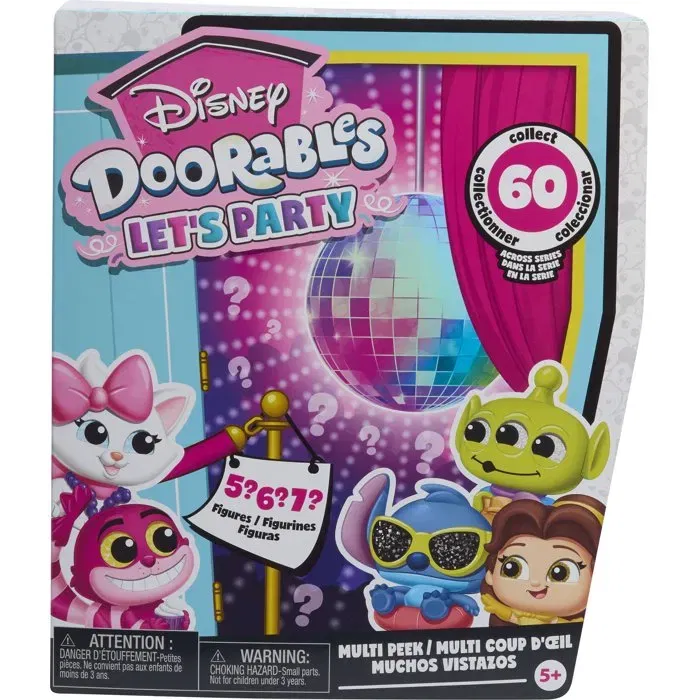Just Play Disney Let's Party Multi Peek Doorables Set de 4 Figuras Coleccionables Aleatorias DIS0886144500220 Just Play Disney Let's Party Multi Peek Doorables Set de 4 Figuras Coleccionables Aleatorias DIS0886144500220