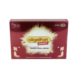 Tongil Aligel Fort Energy con Ginseng Coreano Il Hwa 10 Viales - Suplemento Energético y Cognitivo, Apto para Veganos