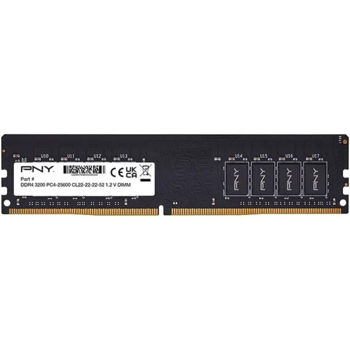 PNY Memoria RAM 8GB DDR4 3200MHz DIMM MD8GSD43200-SB PNY Memoria RAM 8GB DDR4 3200MHz DIMM MD8GSD43200-SB