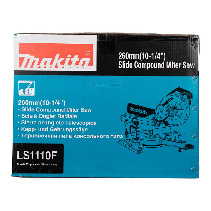 Makita LS1110F Sierra de Inglete y Cortes de 9.1 cm Profundidad, 31 cm Ancho, 4500 RPM, 1450 W Makita LS1110F Sierra de Inglete y Cortes de 9.1 cm Profundidad, 31 cm Ancho, 4500 RPM, 1450 W