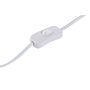 DKD Home Decor Lámpara de Sobremesa Lino y Cuerda Natural