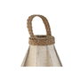 DKD Home Decor Lámpara de Sobremesa Lino y Cuerda Natural