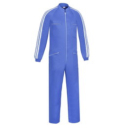 Duver Mono Mecánico Deportivo Cuello Tirilla Tejido Poliéster-Algodón con Múltiples Bolsillos Color Azulina