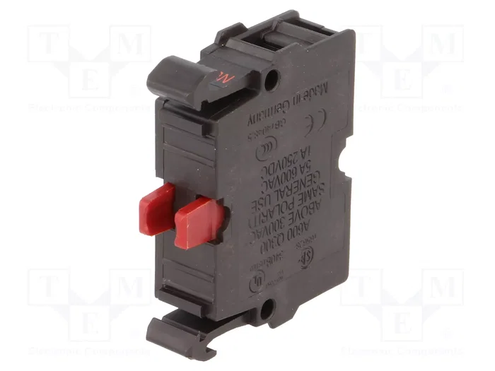 Eaton M22-K01 Elemento de contacto auxiliar con montaje frontal y conexión de tornillo Eaton M22-K01 Elemento de contacto auxiliar con montaje frontal y conexión de tornillo