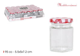 Mediterraneo Tarrito Vidrio Multiusos 95 cc 5.5 x 5 x 7.2 cm (24 Unidades)