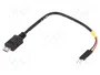DeLOCK 85406 Cable de alimentación Micro-USB B a 2 terminales de poste, 10 cm