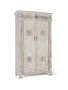 GINER Y COLOMER Armario de Mango Blanco Envejecido 203x120x50 cm