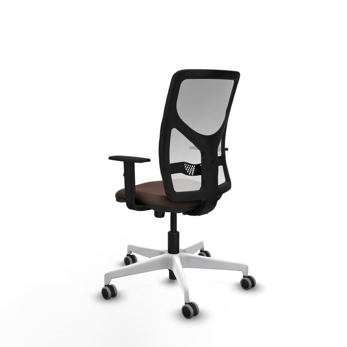 PIQUERAS Y CRESPO Silla de oficina Motilla con mecanismo Sincro, Marrón oscuro y Blanco PIQUERAS Y CRESPO Silla de oficina Motilla con mecanismo Sincro, Marrón oscuro y Blanco