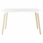 DKD Home Decor Mesa de Comedor MDF y Abedul Blanco 120x80x74
