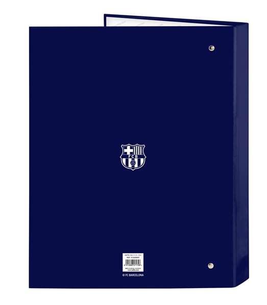Carpeta de anillas F.C. Barcelona 24/25 Granate Azul marino A4 26.5 x 33 x 4 cm