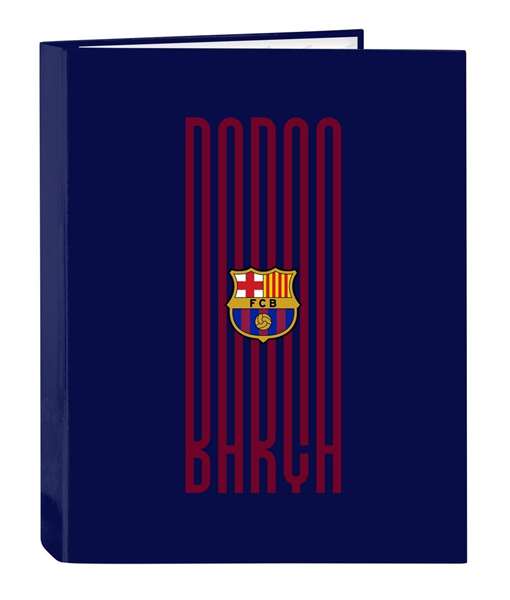 Carpeta de anillas F.C. Barcelona 24/25 Granate Azul marino A4 26.5 x 33 x 4 cm