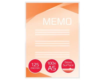 Gbc Bolsa de Plastificar DIN A5 2x125 Micras, Brillo, Caja de 100 Unidades Gbc Bolsa de Plastificar DIN A5 2x125 Micras, Brillo, Caja de 100 Unidades