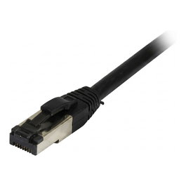 Synergy21 Patchkabel RJ45, CAT8.1 2000MHz, 2m, schwarz, S-STP (S/FTP), TPE/LSZH (SuperFlex), AWG26
