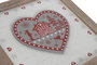 DKD Home Decor Caja de Infusiones Rojo Blanco 24 x 7.5 x 24 cm (4 Unidades) Mdf