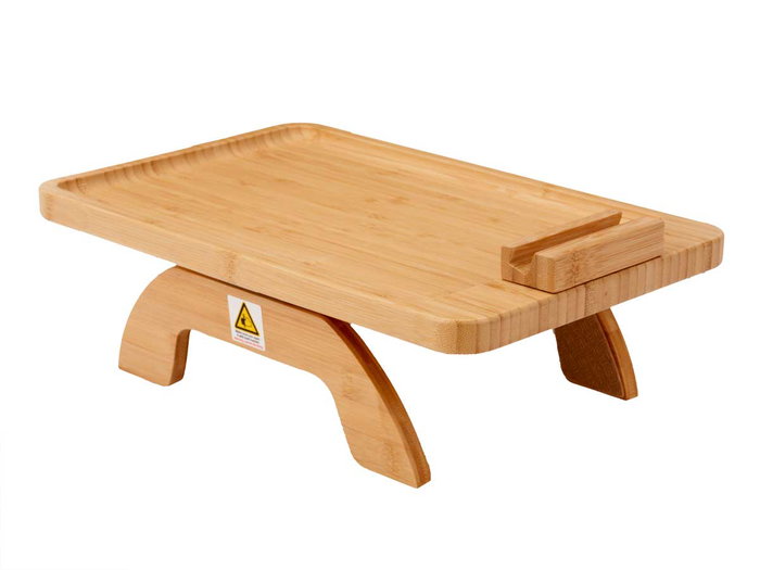 Kinvara Mesa Bambú para Brazo de Sofá 35x25x1.5 cm Natural (Set de 6)