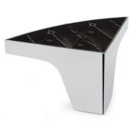 Q&Q Pata Escuadra Plástico Betula 150x150 mm H100 Cromo Recubierta Lámina Cromo