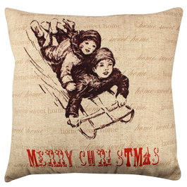 Aberto Design Cojín A11903 43x43cm Algodón/Poliéster con Relleno de Silicona para Máximo Confort