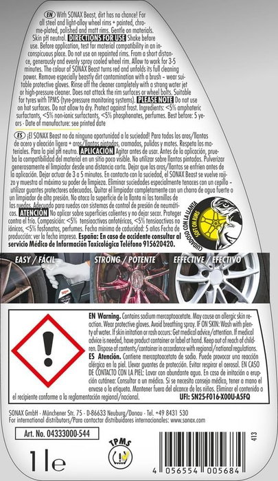 Sonax BESTIA Limpiador de Llantas