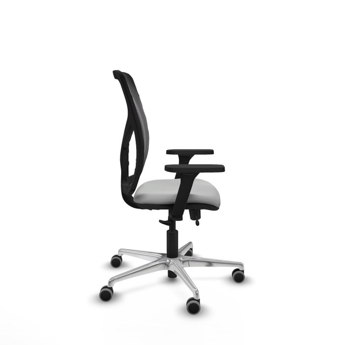 PIQUERAS Y CRESPO Silla de oficina Motilla Gris claro/Negro con Brazos 3D PIQUERAS Y CRESPO Silla de oficina Motilla Gris claro/Negro con Brazos 3D