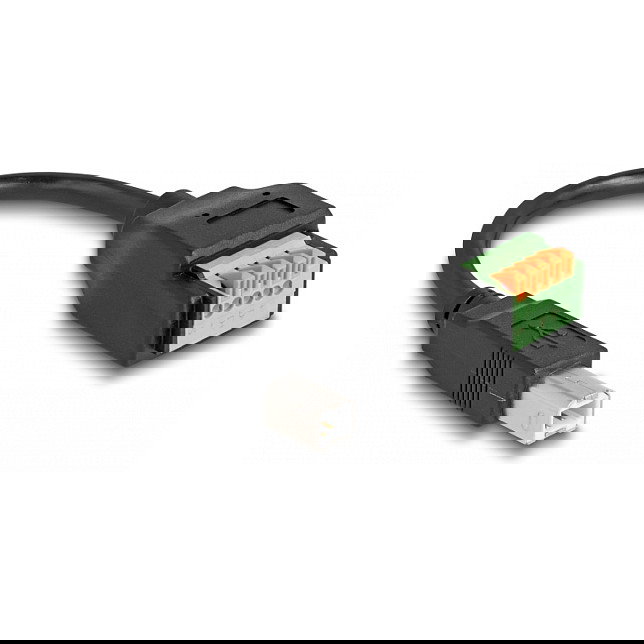 DeLOCK Cable Adaptador USB 2.0 Tipo B Macho a Bloque de Terminales 5 Pines, 15 cm, Negro y Verde