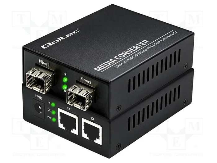 QOLTEC Convertidor con 2 RJ45 y 2 SFP QOLTEC Convertidor con 2 RJ45 y 2 SFP
