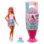 Barbie Pop Reveal Serie Dulces Sweet Swirl con vaso rosa