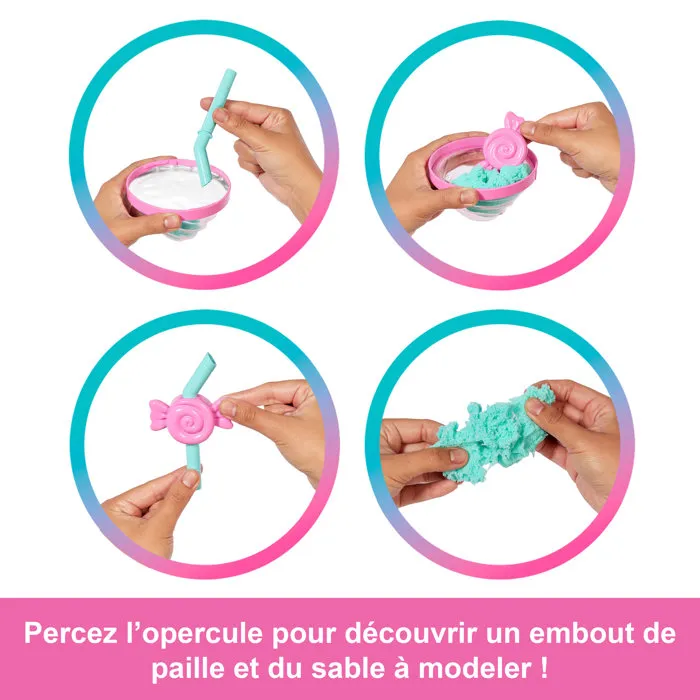 Barbie Pop Reveal Serie Dulces Sweet Swirl con vaso rosa Barbie Pop Reveal Serie Dulces Sweet Swirl con vaso rosa