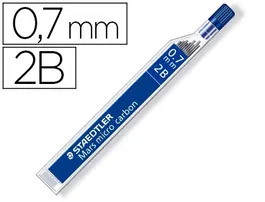 Staedtler Minas Mars Micro Grafito 0.7mm 2B Tubo con 12 Unidades