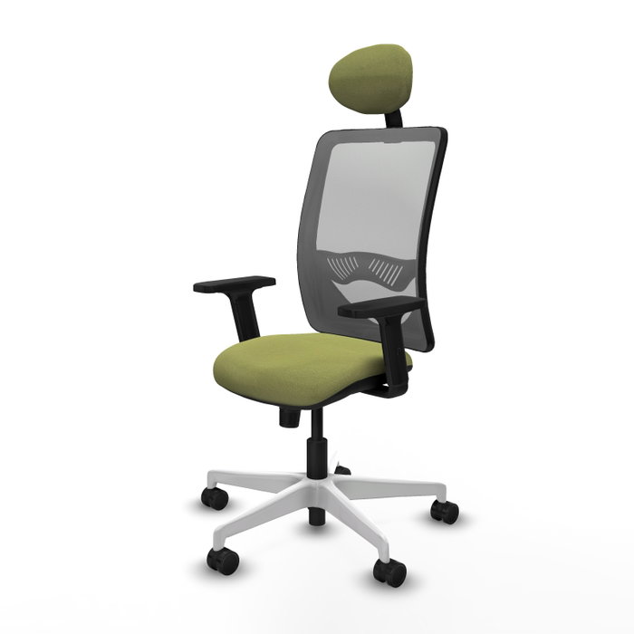 PIQUERAS Y CRESPO Silla de oficina Zulema con mecanismo Sincro, Verde oliva y Gris PIQUERAS Y CRESPO Silla de oficina Zulema con mecanismo Sincro, Verde oliva y Gris