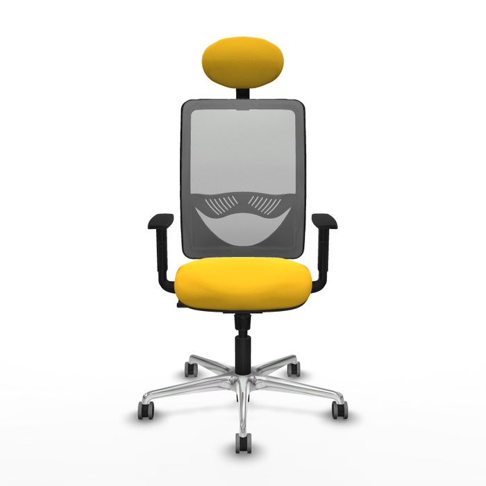 PIQUERAS Y CRESPO Silla de oficina Zulema con Mecanismo Sincro, Amarillo y Gris PIQUERAS Y CRESPO Silla de oficina Zulema con Mecanismo Sincro, Amarillo y Gris